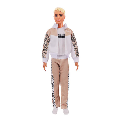 30cm Ken Doll Clothes – Pop Suit Top & Pants Outfit for Boys, Holiday Gift Doll Accessories