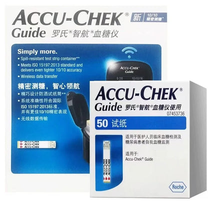 Accu-Chek Guide Blood Glucose Test Kit - Glucose Test Strips, Lancets and Blood Sampling Needles for Blood Sugar Monitoring
