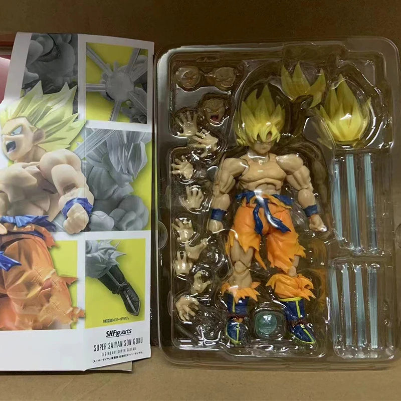 17cm Dragon Ball Z SHF Son Goku Action Figure – Movable PVC Super Saiyan Kakarotto Collectible Toy