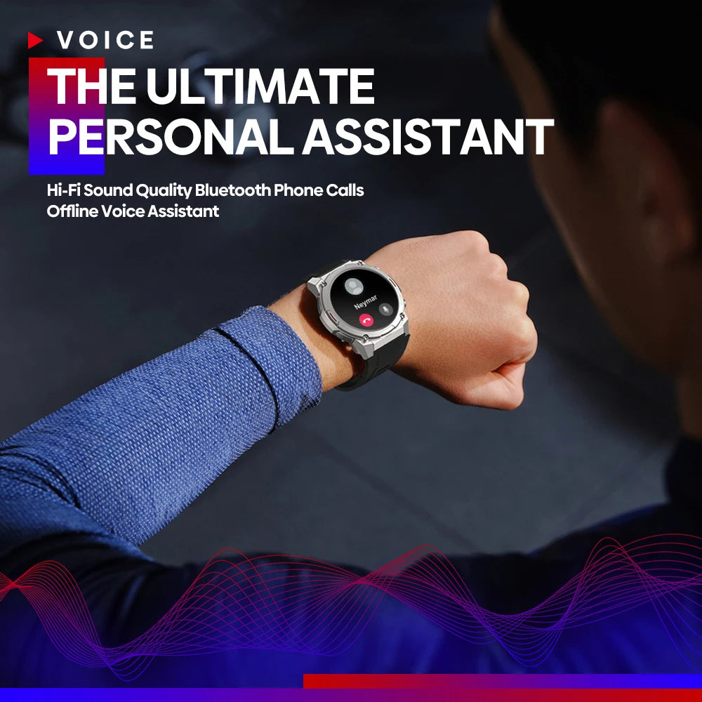 Zeblaze VIBE 7 PRO Smartwatch — 1.43" AMOLED Display, Call Function & Health Management Sports Watch for Men