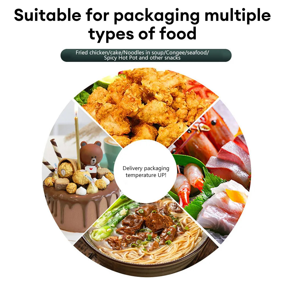 Insulated Thermal Cooler Bag — Large Drink & Food Storage Bag with Zipper, Chilled Lunch Box for Picnic & Meal Storage