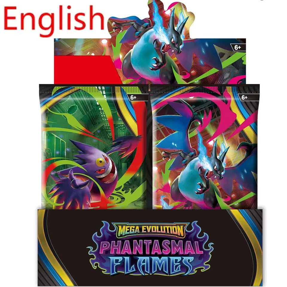 360PCS Pokémon MEGA EVOLUTION Card Set — Scarlet & Violet 151 Phantasma Flames Prismatic English Booster Battle Cards