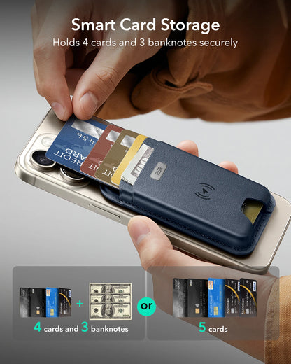ESR MagSafe Wallet with Find My — Strong Magnetic 5-Card Holder for iPhone 16/15/14/13/12 Series