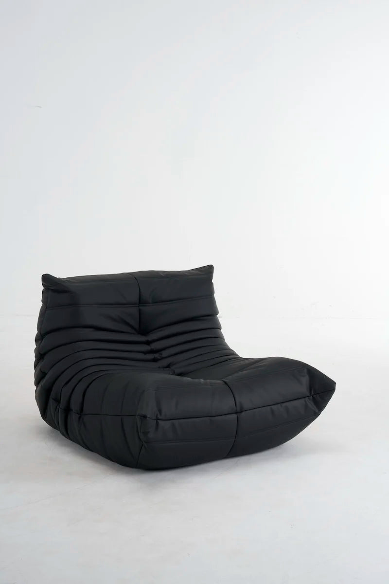 Caterpillar Togo Single Sofa – Tatami-Style Leisure Chair for Living Room or Bedroom, Reading & Relaxing Seat
