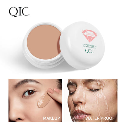 QIC Waterproof Concealer Cream - Sweatproof Full Coverage Tattoo Cover Foundation for All Skin Types