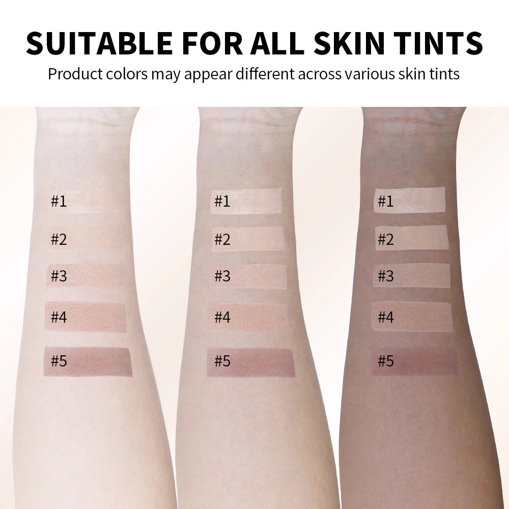 Color Changing Foundation Stick - Waterproof Dual-Ended High Coverage Makeup with Brush