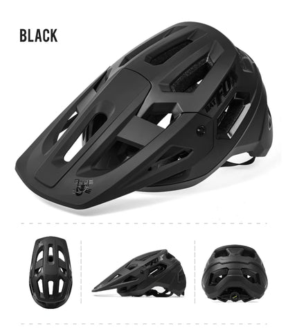 BATFOX MTB Cycling Helmet — Integrally-Molded Mountain Bike Helmet for Speed & Safety
