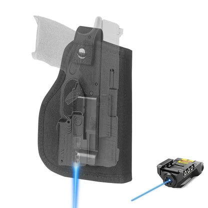 Tactical Concealed Carry Gun Holster – Universal Pistol Holster for Glock 17/19, Beretta M9, SIG with Laser Light Cover