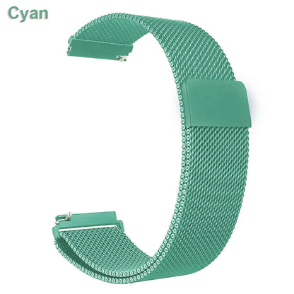 18mm-22mm Metal Watch Strap – Milanese Loop Bracelet for Garmin Vivoactive, Venu, Forerunner & SQ Series