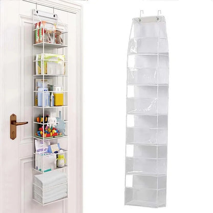 4-Layer Pink Foldable Hanging Storage Bag – Organizer for Bathroom, Snacks, Toys & Clothes