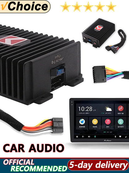 Car DSP Amplifier Hi-Fi Booster – 4*80W Digital Sound Processor for Android, Subwoofer & Car Stereo Audio System