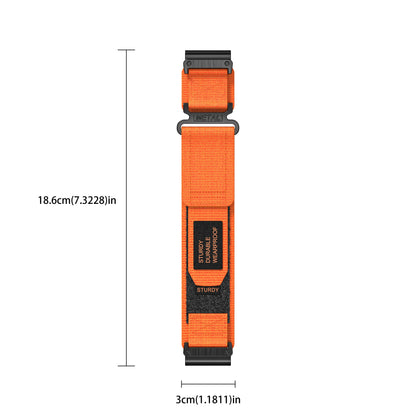 Rugged Nylon Quick Fit Watch Band — Compatible with Garmin Fenix E 8/7X/7/6/6X/5/5X/3HR