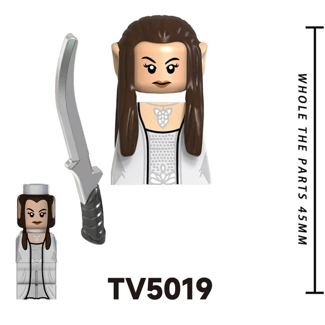 TV6403/TV6404/TV6405 Blocks Toy Set — Orcs, Dwarfs, Elves & Rohan Knight Action Figures Building Bricks for Kids Gift