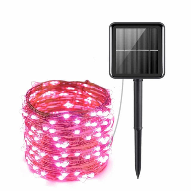 Solar LED Fairy String Lights - Waterproof Outdoor Garden Twinkle Lights for Patio & Party Decor