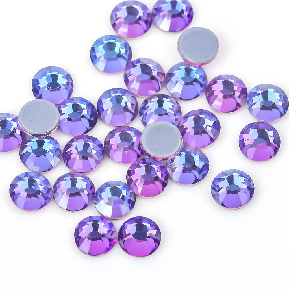 Premium Hot Fix Rhinestones – High Quality Glass Crystal Flatback Iron-On Glitter Rhinestones for Clothing & Crafts