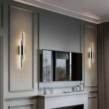 LED Wall Sconce - Modern Copper Pipe Lamp with Acrylic Shade, Indoor Lighting for Bedroom, Living Room, Corridor