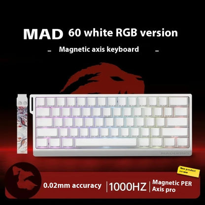 MADLIONS MAD 60/68HE Magnetic Switch Wired Gaming Keyboard – Hot Swap, Rapid Trigger, Customizable PC Gamer Accessory