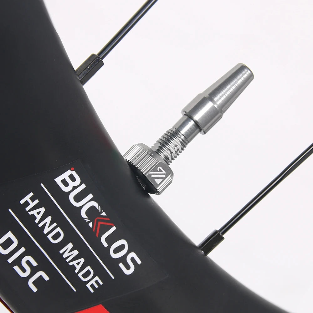 BUCKLOS Tubeless Presta Valves 40–100mm — Aluminum Alloy Bike Valve Stem for Road & MTB