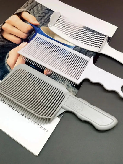 Barber Hair Comb Kit 1/2/3pcs – Flat Top & Fade Styling Comb for Men’s Haircuts