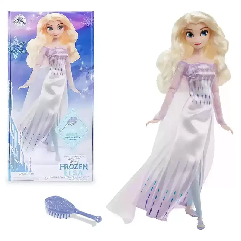 Disney Princess Frozen Elsa & Anna Classic Dolls – Anime Action Dress-Up Toy for Girls’ Gift