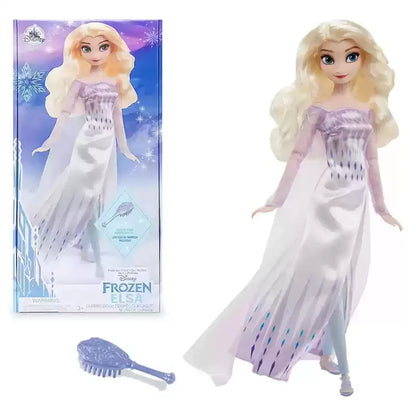Disney Princess Frozen Elsa & Anna Classic Dolls – Anime Action Dress-Up Toy for Girls’ Gift