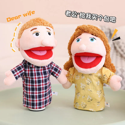 Kids Plush Finger Puppet Toys - 28-33cm Role Play Dolls for Bedtime Stories, Family Games & Creative Fun