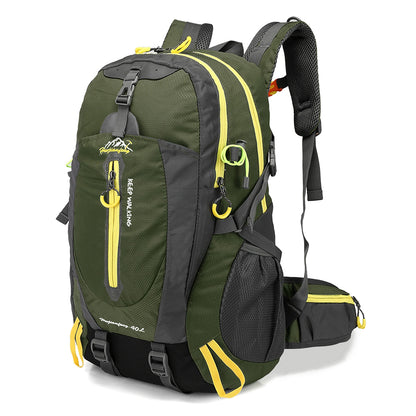 40L Waterproof Travel Backpack - Water Resistant Hiking Daypack With Laptop Compartment For Camping, Trekking & Outdoor Adventures