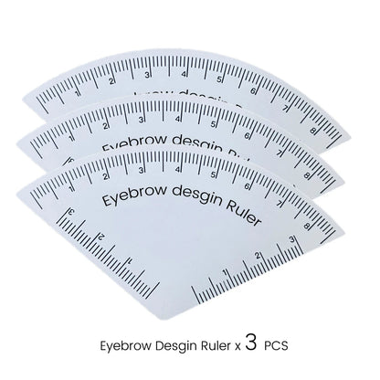 Fast Drawing Eyebrow Ruler – Microblading Mapping & Shaping Tool for Permanent Makeup, Reusable Tattoo Guide
