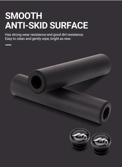 MANA MTB Silicone Bike Grips – Thickened Lightweight Shock-Absorbing Comfortable Bicycle Handlebar Grips