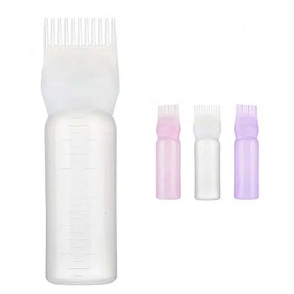 Hair Dye Applicator Brush Bottles - Dyeing Shampoo Bottle with Oil Comb, Hair Coloring Styling Tool