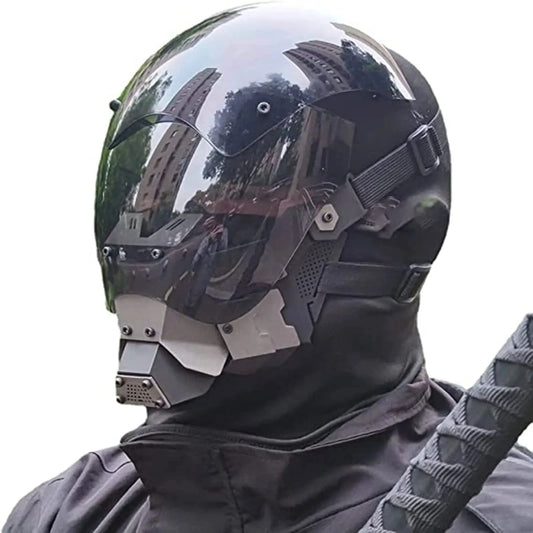 JAUPTO Cyberpunk Mask Cosplay – Cool Techwear Mask for Halloween, Party & Music Festival Decorations