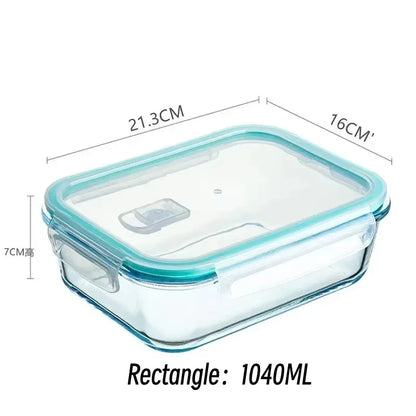 Glass Food Storage Containers — Airtight Bento Boxes for Meal Prep, Microwave, Oven, Freezer & Dishwasher, BPA Free