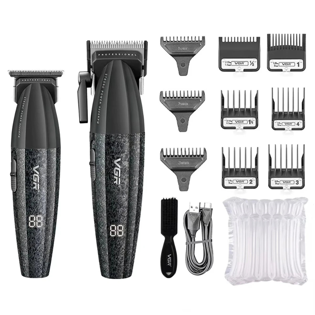 VGR Professional Hair Clipper V-640 S3 — 9000RPM Hair Cutting Machine & Beard Trimmer for Men
