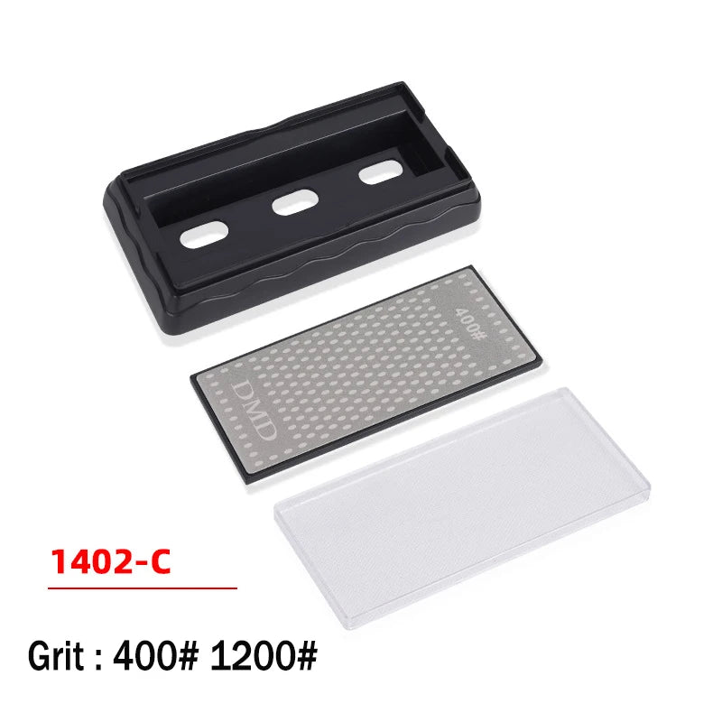 Double-Sided Diamond Sharpening Stone – Knife & Chef Whetstone 400/600/1000/1200 Grit Kitchen Sharpener