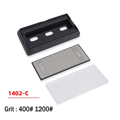 Double-Sided Diamond Sharpening Stone – Knife & Chef Whetstone 400/600/1000/1200 Grit Kitchen Sharpener
