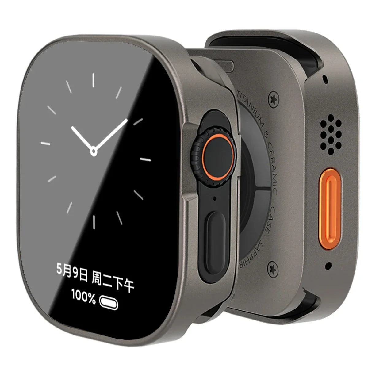 Waterproof Aluminum Alloy Case for Apple Watch Ultra 3/2 49mm – Full Coverage Metal Protective Cover for iWatch Series 11/10/9/8/7/SE3 45mm/44mm/46mm
