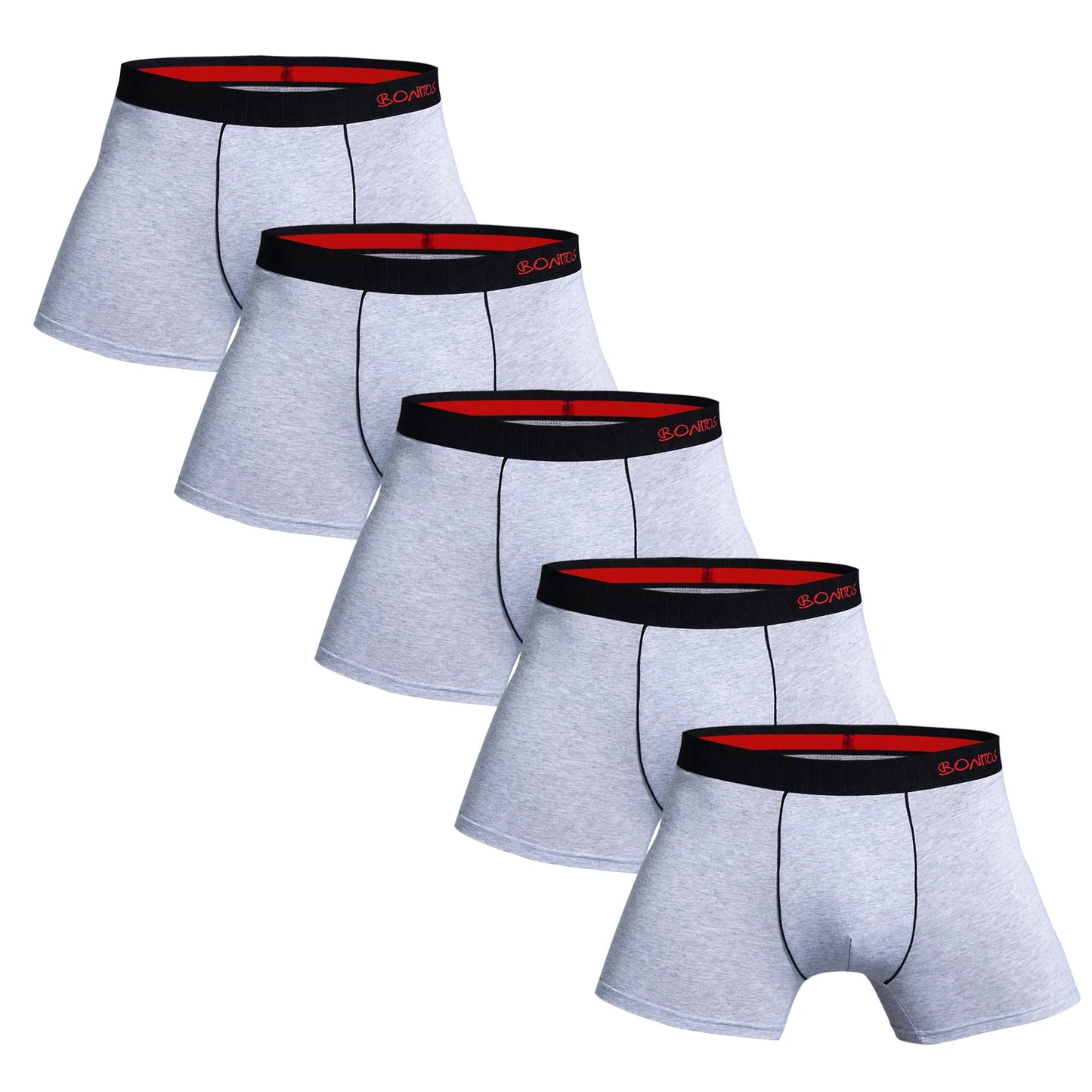 5-Pack Men's Cotton Boxer Briefs, 2023 Luxury Underwear Set, Breathable Gym Shorts & Underpants for Homme