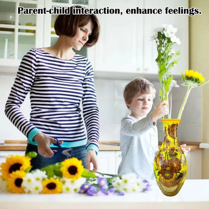 160-Piece 3D Curved Plastic Puzzle — Flower Vase DIY Art Puzzle for Home Decor, Flower Arrangements & Housewarming Gifts