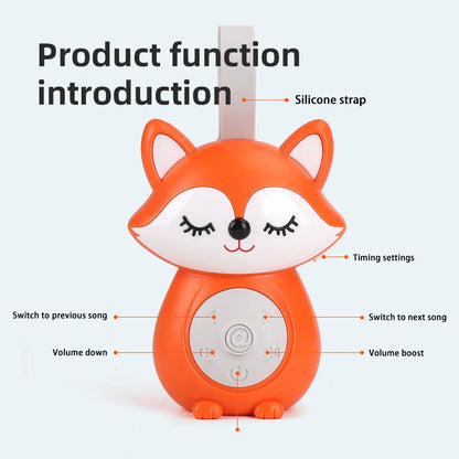 Portable White Noise Machine for Babies – Soother with 5 Music Sounds, Night Light & Timed Shutdown for Toddler Sleep