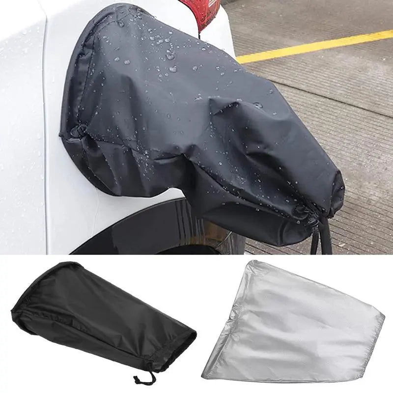 Electric Vehicle Charging Cover - Waterproof Car Charger Port Magnetic Rain Cover for EV Auto - Protects Electric Car Charger