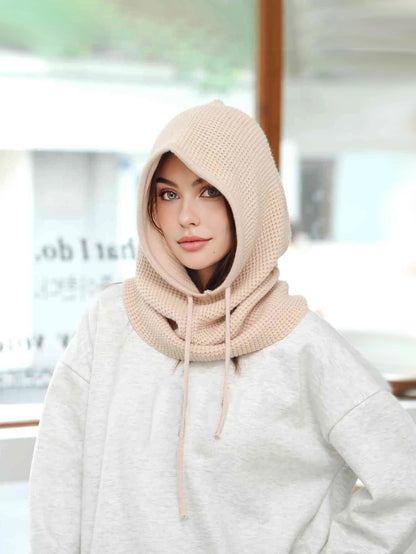 Women’s Winter Beanie Hat with Knit Balaclava – Neck Warmer & Ski Snow Scarf