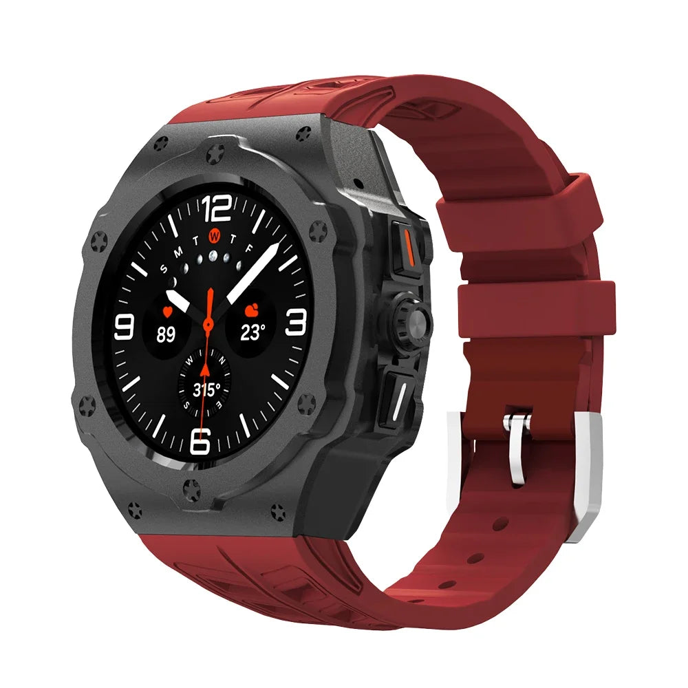 Luxury Carbon Case & Rubber Strap Kit – Samsung Galaxy Watch Ultra 47mm Accessories