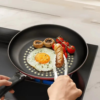 Crystal Diamond Non-Stick Frying Pan with Lid – Multi-Functional Iron Cookware for Gas & Induction