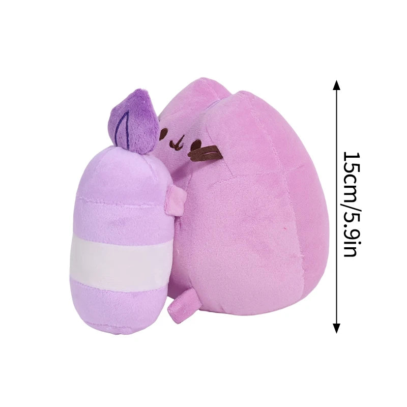 Pusheen Cat Figure and Charm - Cute Desk Accessories, Fluffy Cushion Decor, and Birthday Gifts for Pusheen Fans