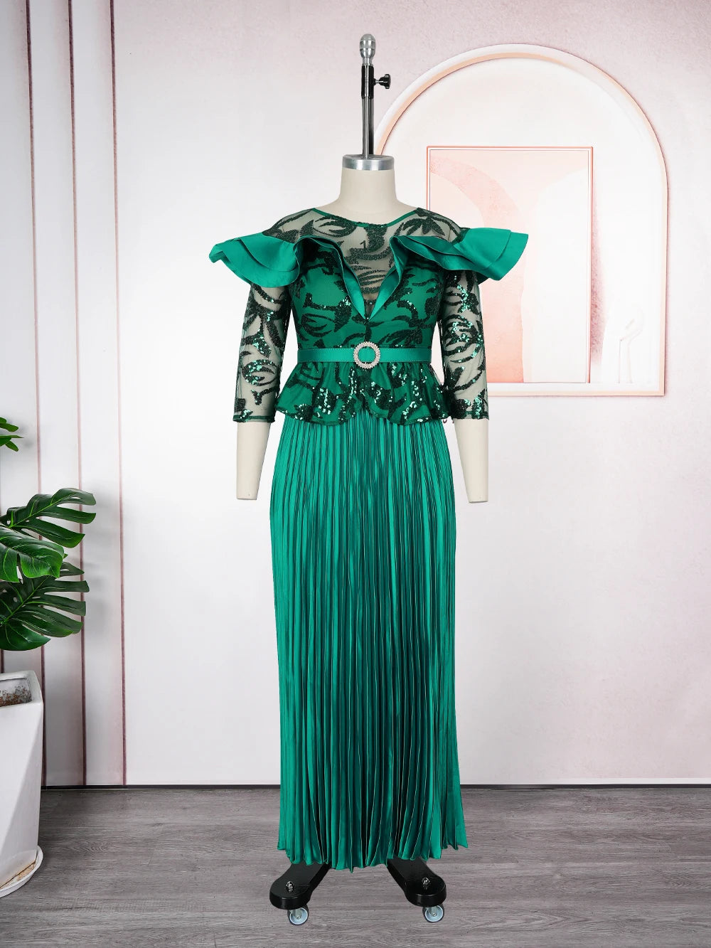 Plus Size African Party Dress - 2026 Dashiki Ankara Wedding Evening Maxi Gown
