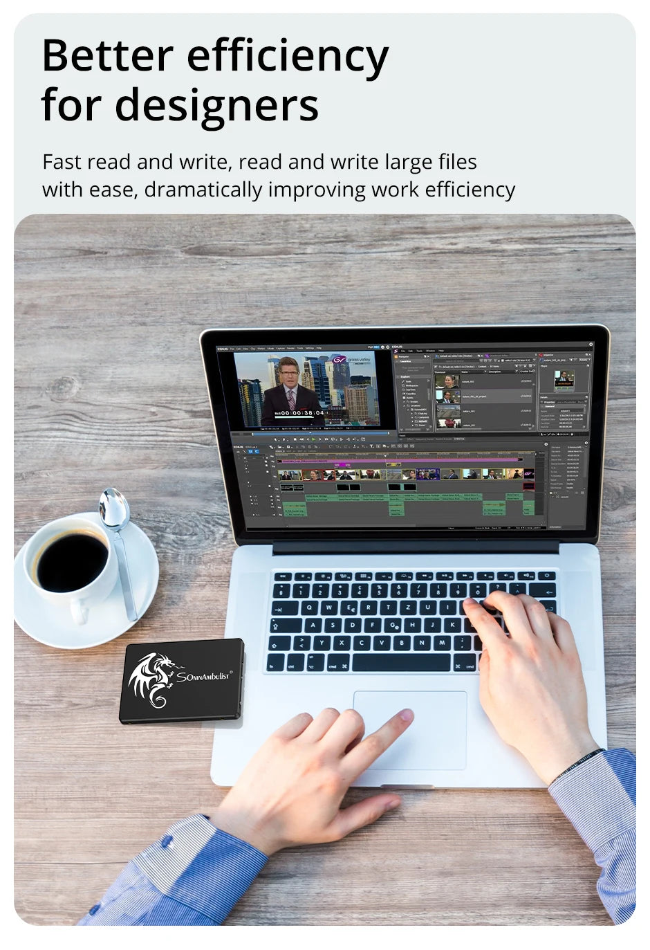 SomnAmbulist SATA3 Internal SSD – 120GB to 2TB Solid State Drive for PC & Laptop (2.5 Inch)   2/2