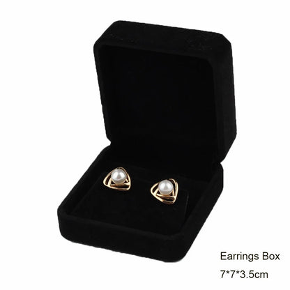 Black Velvet Jewelry Box - Full Range Storage for Rings, Earrings, Bracelets, Pendants, Necklaces, and Gifts