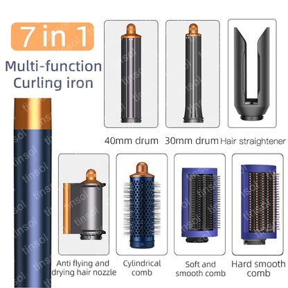6-in-1 High-Speed Hair Styler - 110,000 RPM Ionic Hair Dryer & Automatic Curling Set