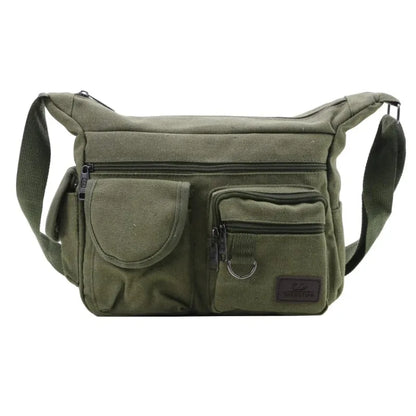 Men's Casual Sling Bag – Vintage Crossbody Messenger Shoulder Bag for Travel & Outdoor Use