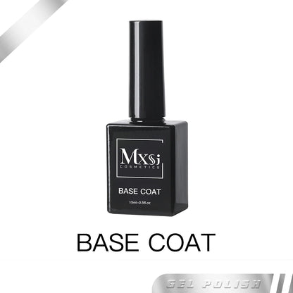 Mxsi 15ml Gel Nail Polish - Neon Brown, Royal Blue, Red, Green & Nude UV Gel Lacquer Colors for Nail Art